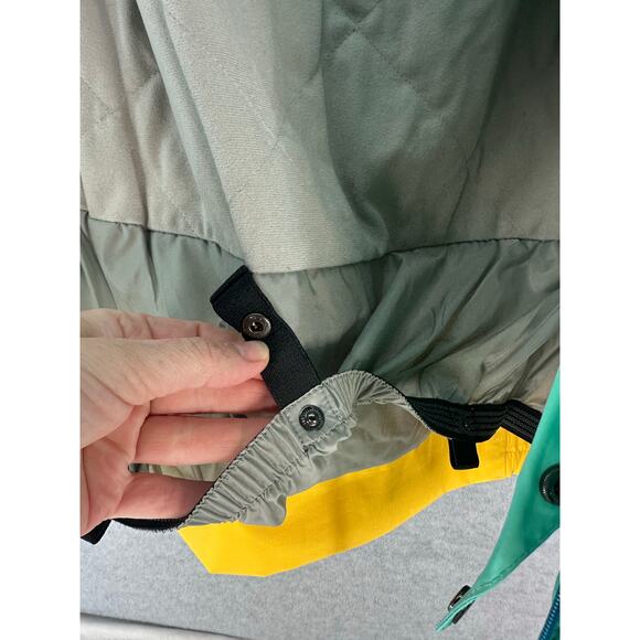 O'Neill Womens XS/S Yellow Blue Ski Snowboard Jacket Escape Serie Hooded Pockets - Picture 16 of 16